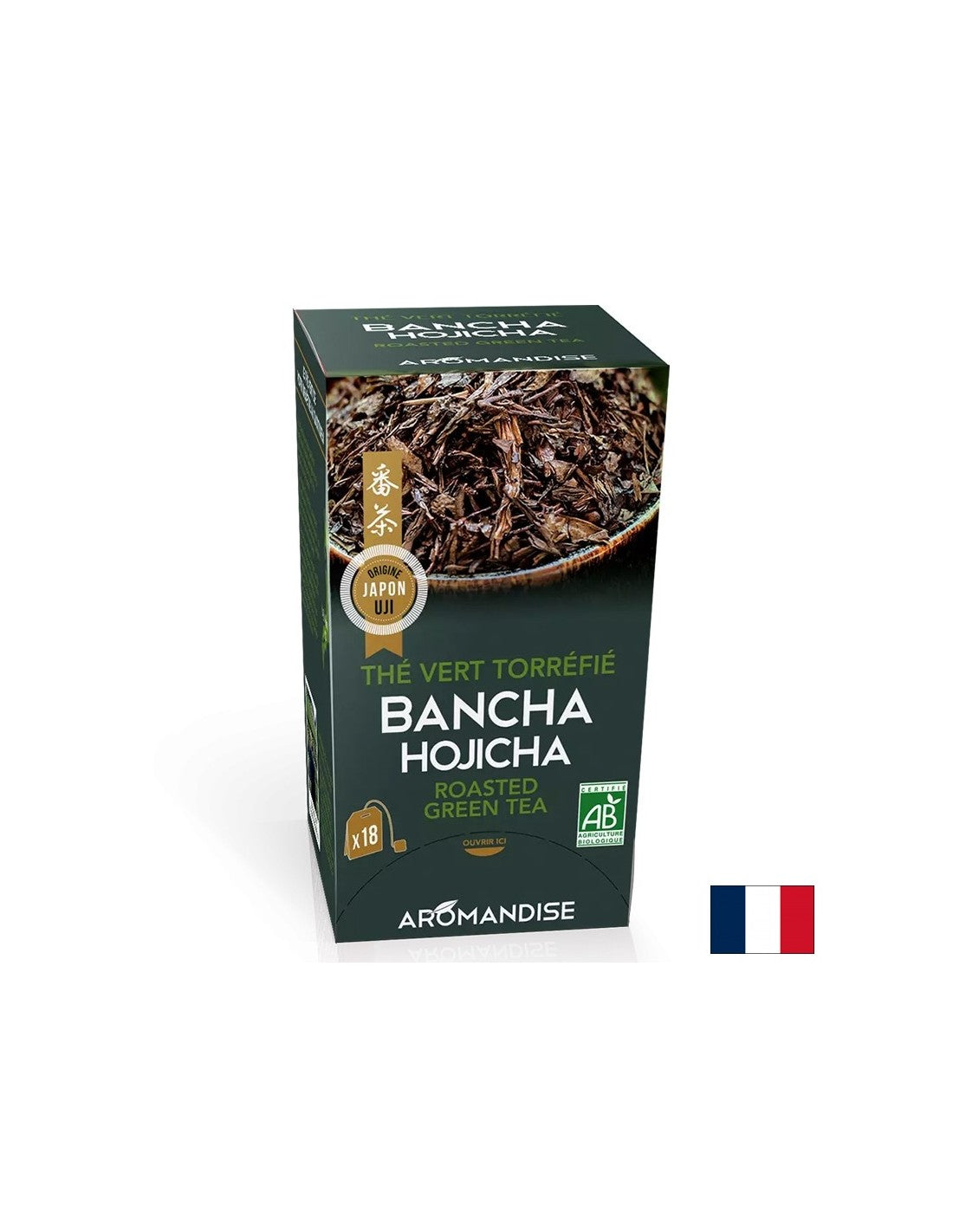 Bancha Hodzhicha Tea (feuilles de thé vert rôti), 18 sacs filtrants