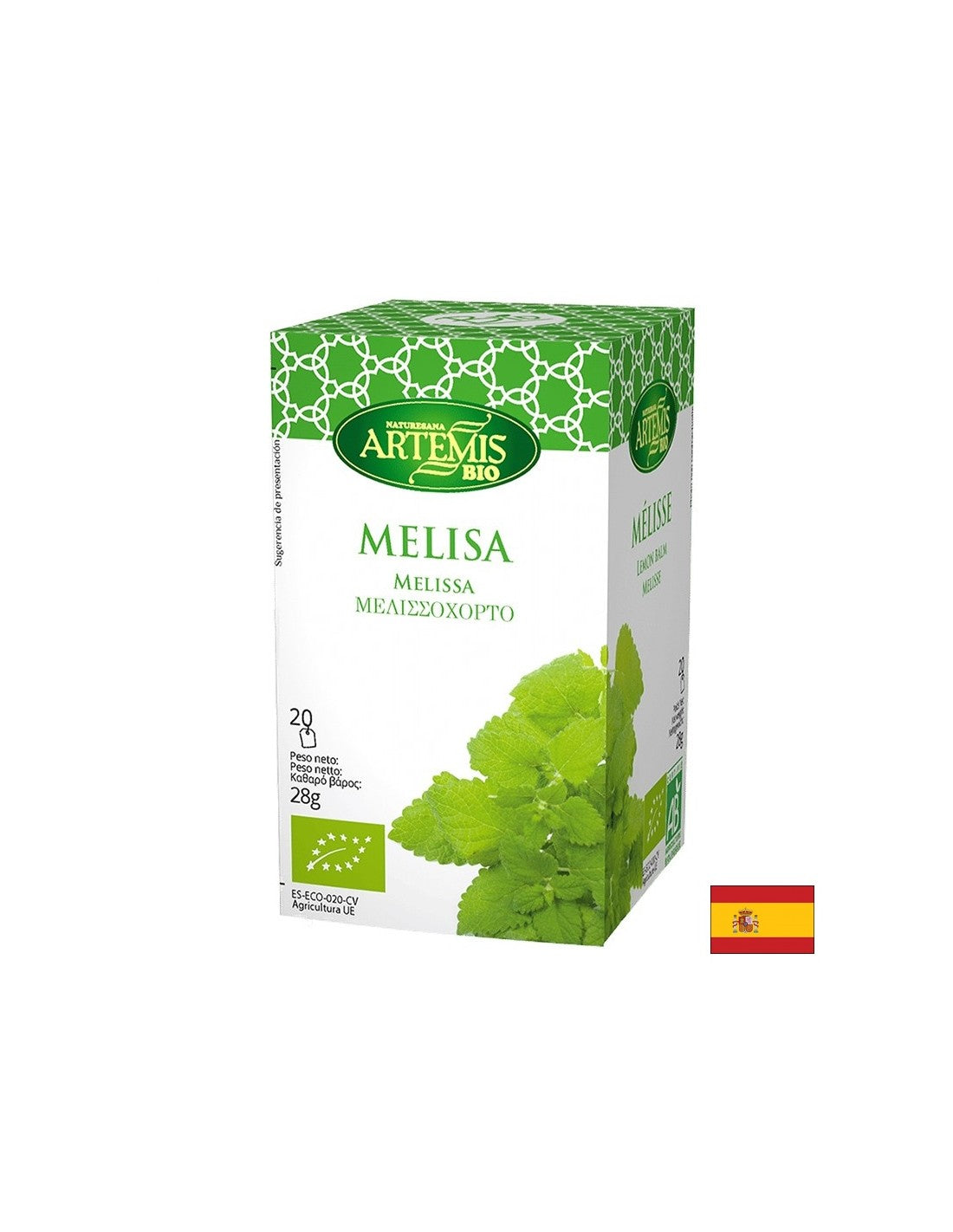 Thé au baume au citronnier biologique, 20 sacs de filtre
