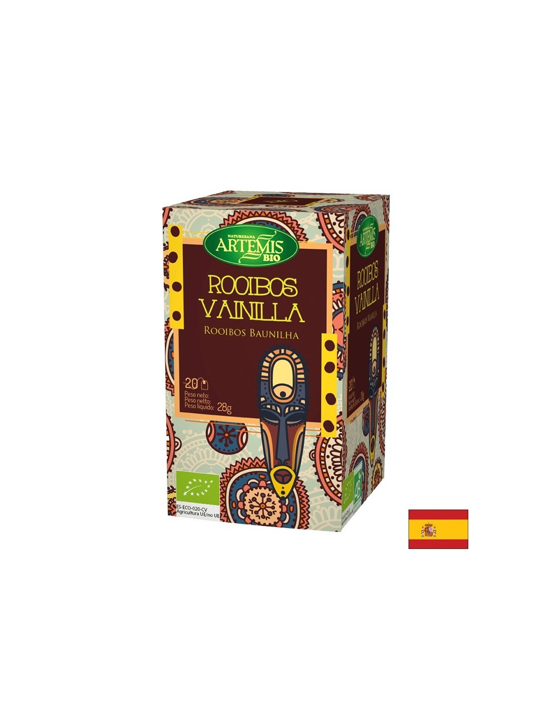 Thé rooibos à la vanille, 20 sacs de filtre Herbes del Moli
