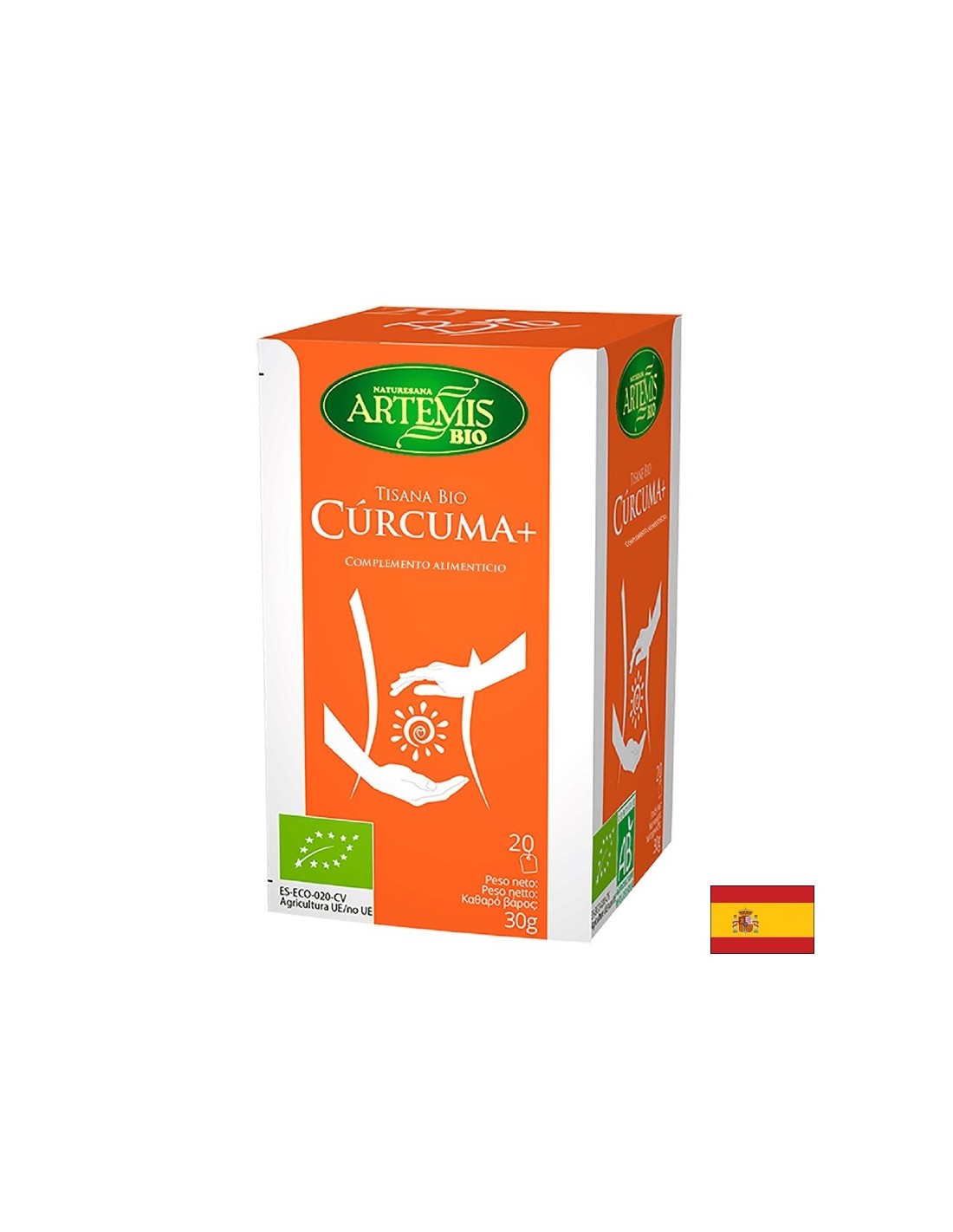 Curcuma +, bio/curcuma + gingembre, réglisse et poivre noir, 20 sacs filtrants
