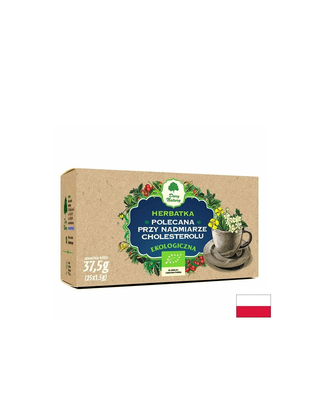 Cholestérol normalisant le thé bio, 25 sacs filtrants