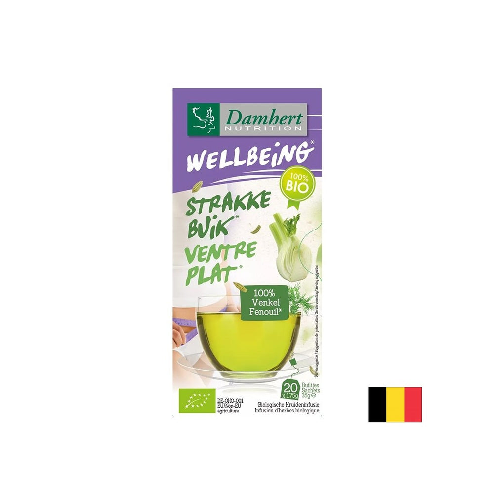 Bio de thé plat, 20 sacs de filtre