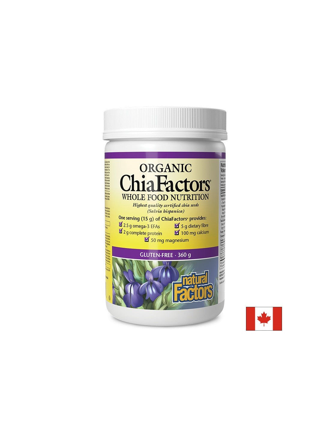 Chia Organic Chia Facteurs®, 360g de poudre