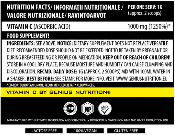 Vitamine C 200 grammes