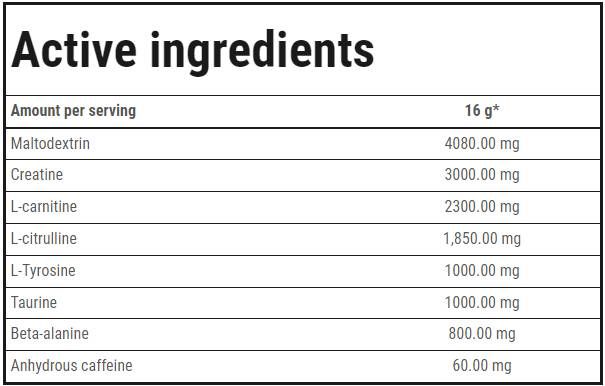 Carburant énergétique | Formation suralimentée - 240 grammes