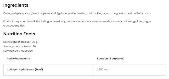 Collagène 2550 90 capsules