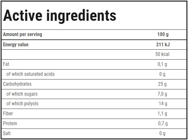 Fruits en gelée | Pêche 600 grammes