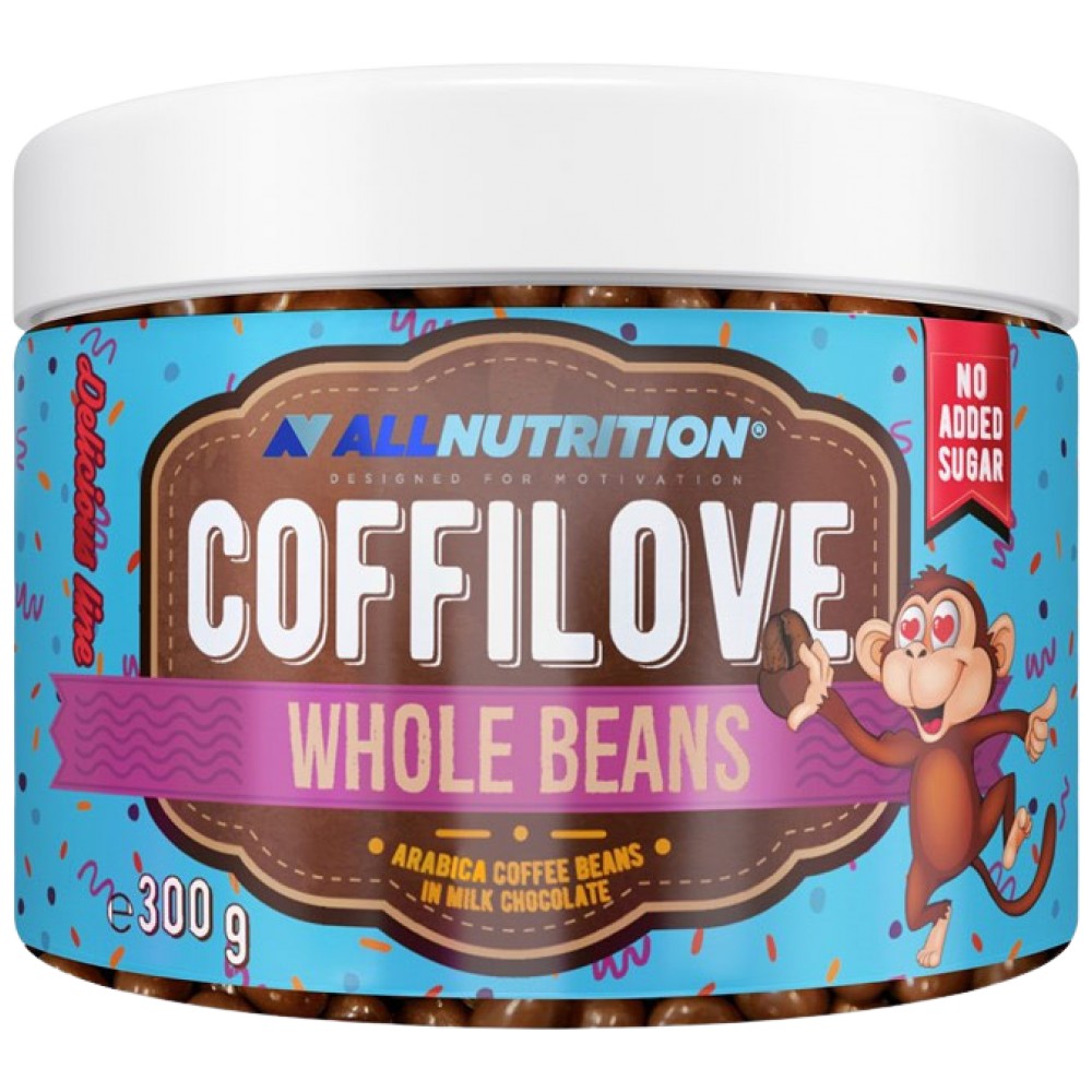 Coffilove | Gaques de café entiers entiers dans le chocolat au lait - 300 grammes