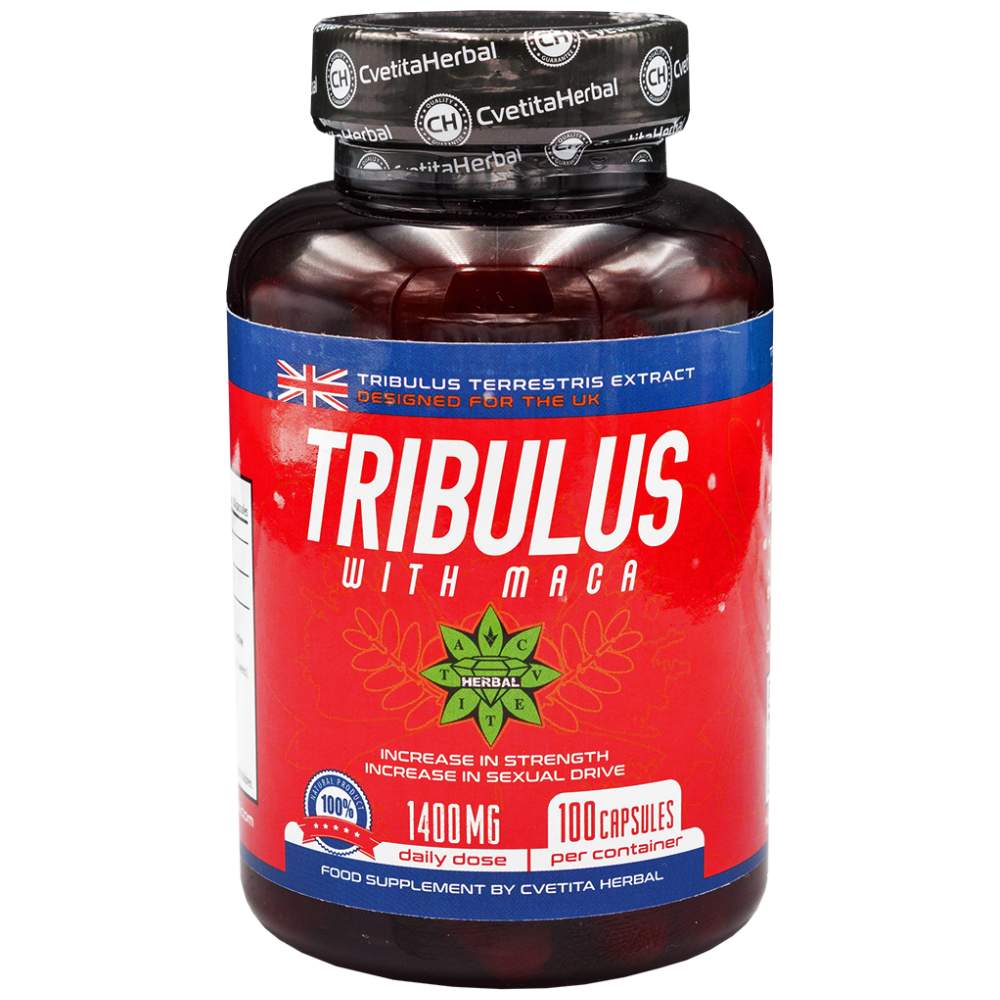 Tribulus avec maca 1400 mg - 100 capsules