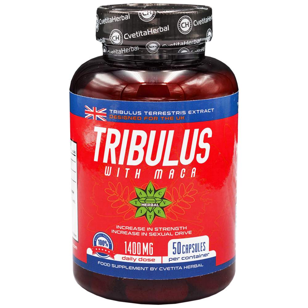Tribulus avec maca 1400 mg - 50 capsules