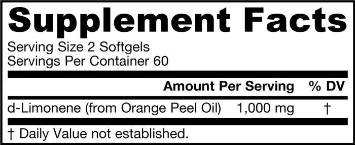d-limonène 500 mg 120 capsules de gel