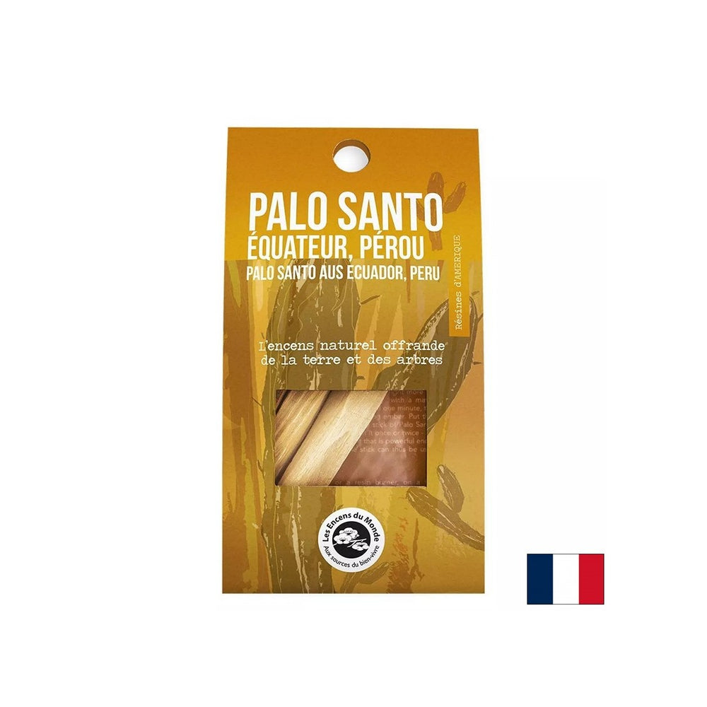 Palo <tc>San</tc>aux bâtons de bois pyrogravés (d'Équateur et du Pérou), 15 g
