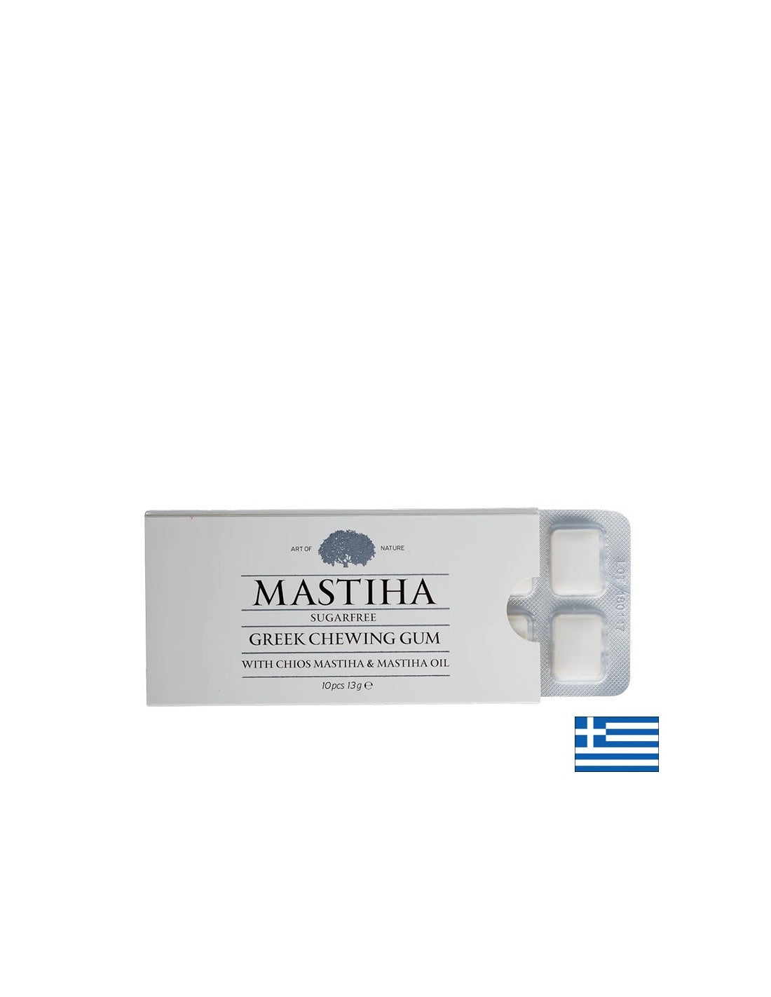 Chewing-gum avec <tc>Mastiha</tc> et <tc>Mastiha</tc> huile, 10 pièces <tc>Mastiha</tc>