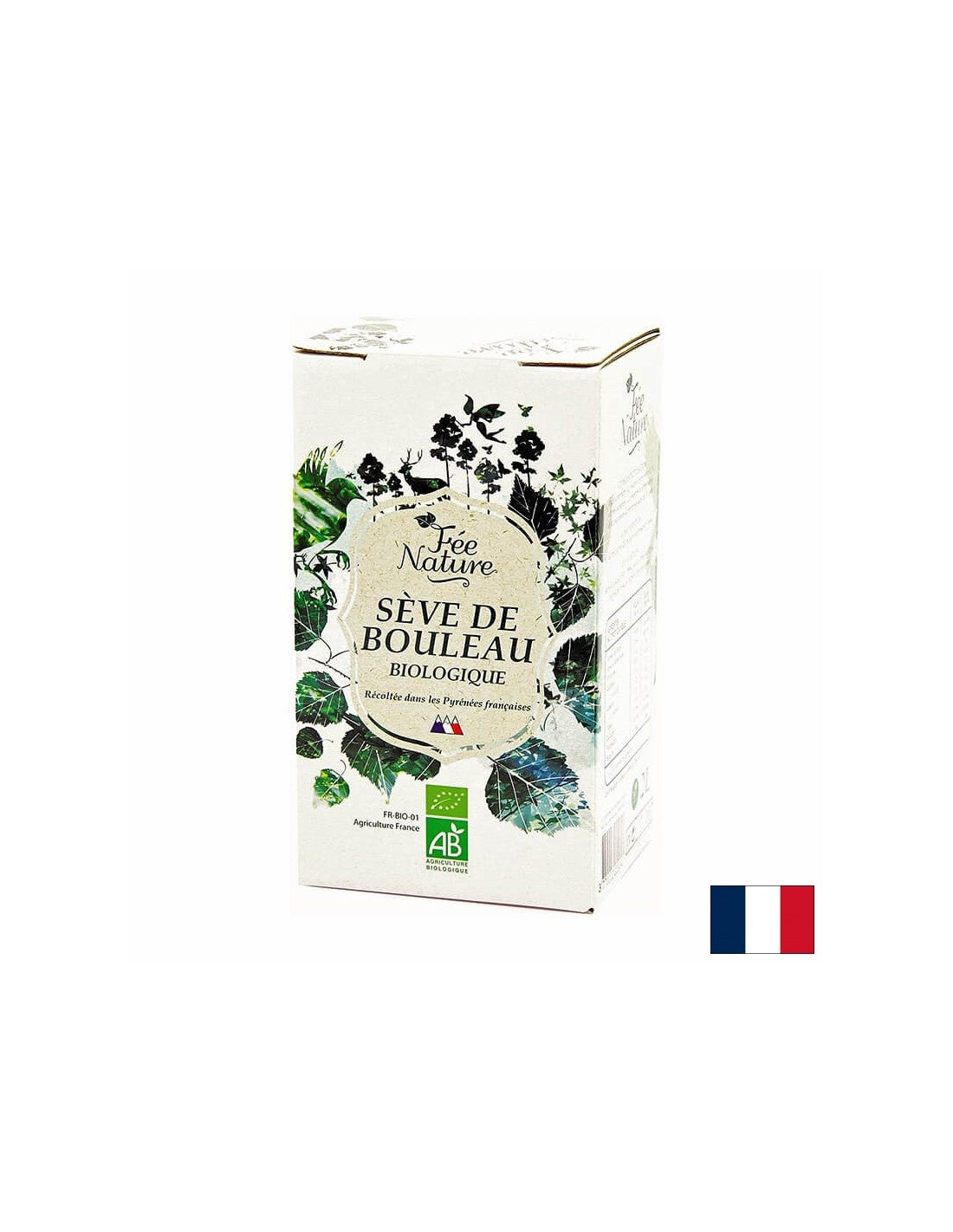 Jus de bouleau organique des Pyrénées - Détoxification, ton, forte immunité, 2 litres