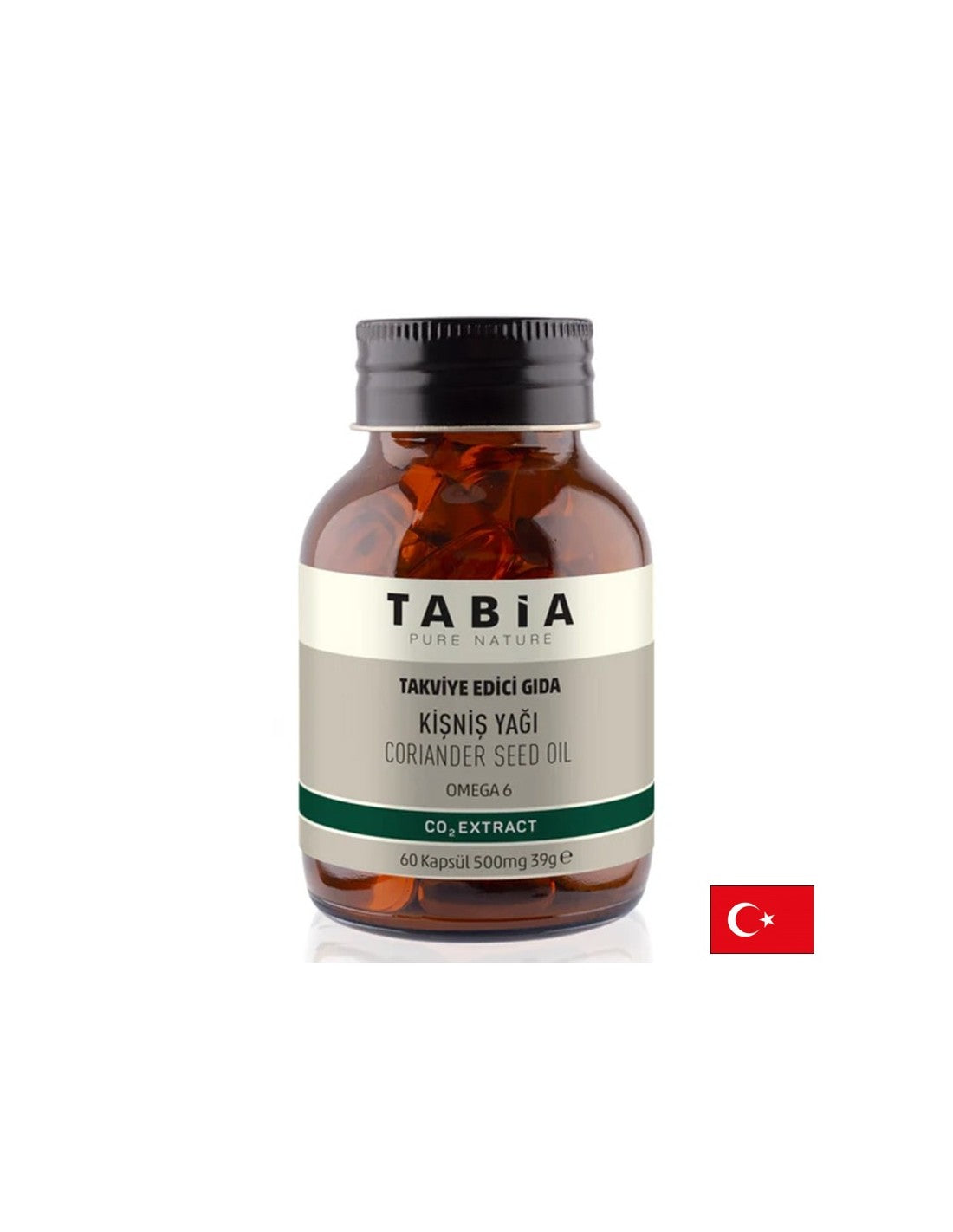 Détox et bonne digestion - huile de graines de coriandre (source d'oméga-6), 500 mg x 60 capsules de génie soft