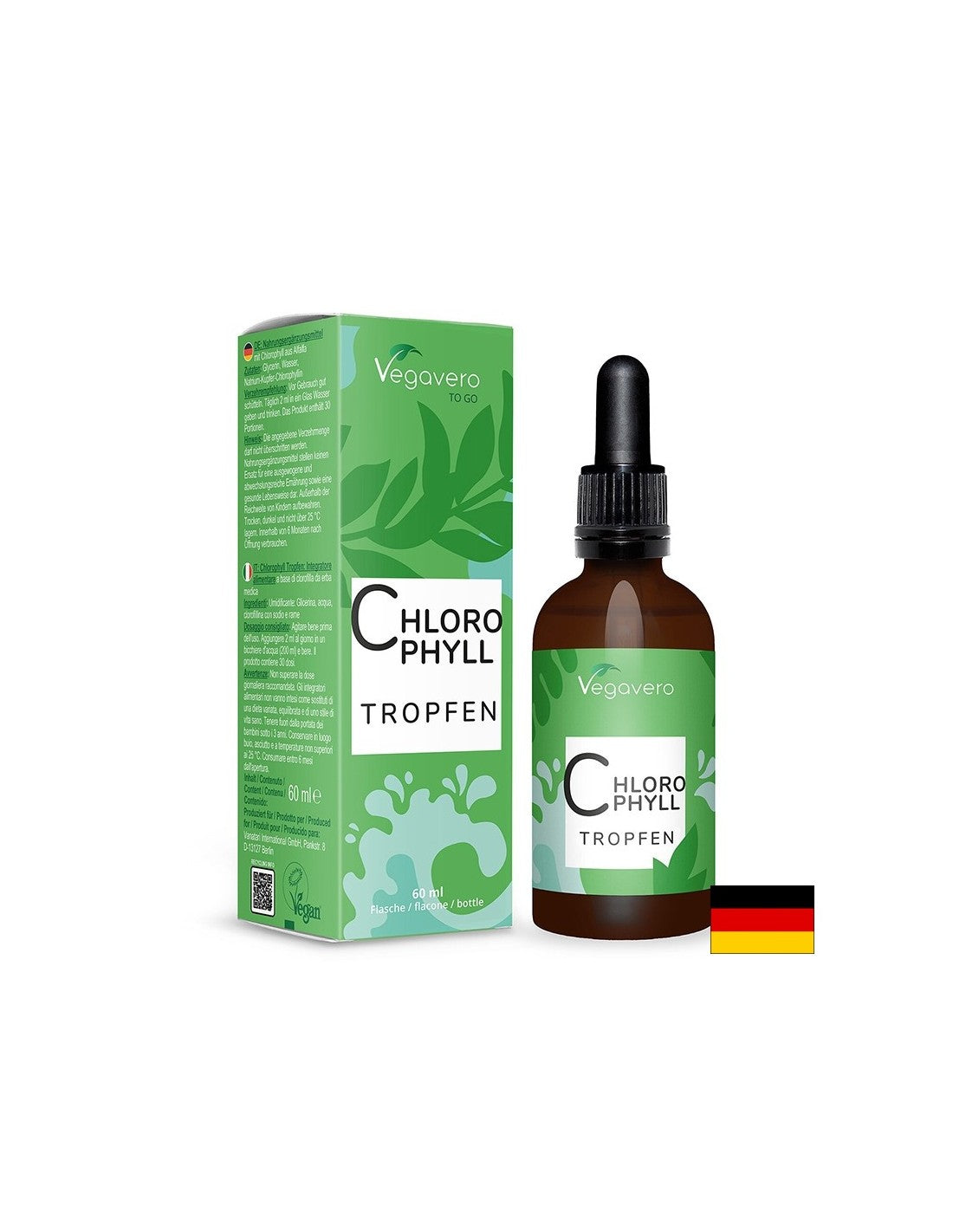 Détoxification, déodorant naturel - chlorophylle, gouttes, 60 ml