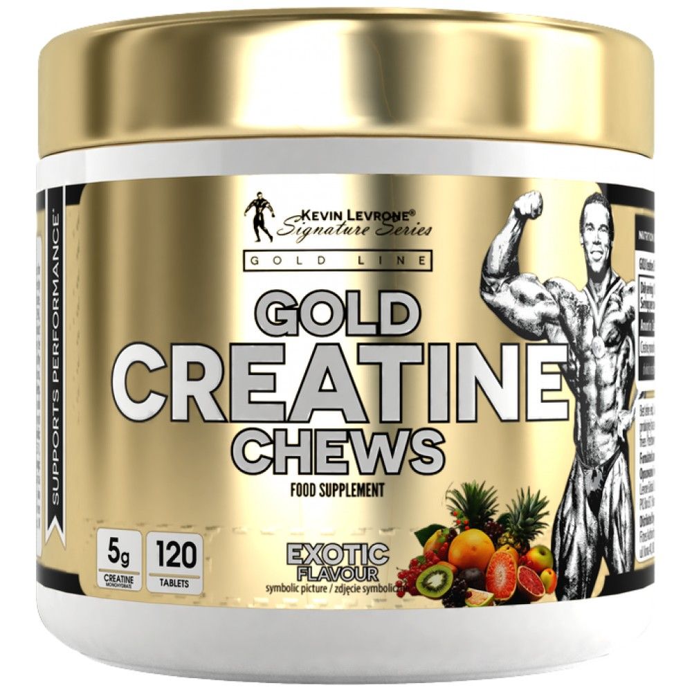 Gold Creatine Chews | Monohydrate de créatine - 120 comprimés à croquer