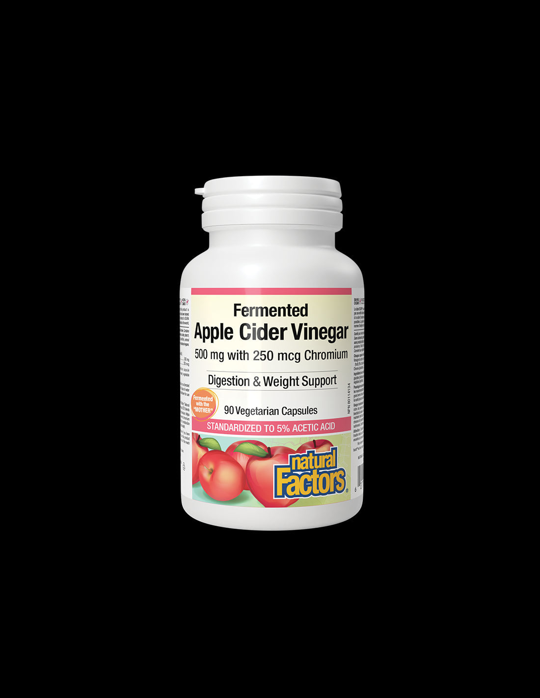 Healthy Weight - Apple Cider Vinegar 500 mg + Chromium Picolinate 250 µg, 90 V Capsules - Nutra Best Europe