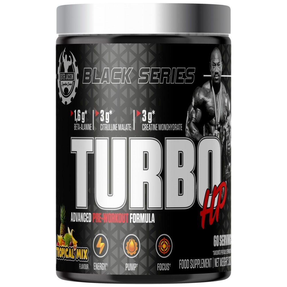 Série noire | Turbo HP Advanced Pre-Workout Formula - 300 grammes
