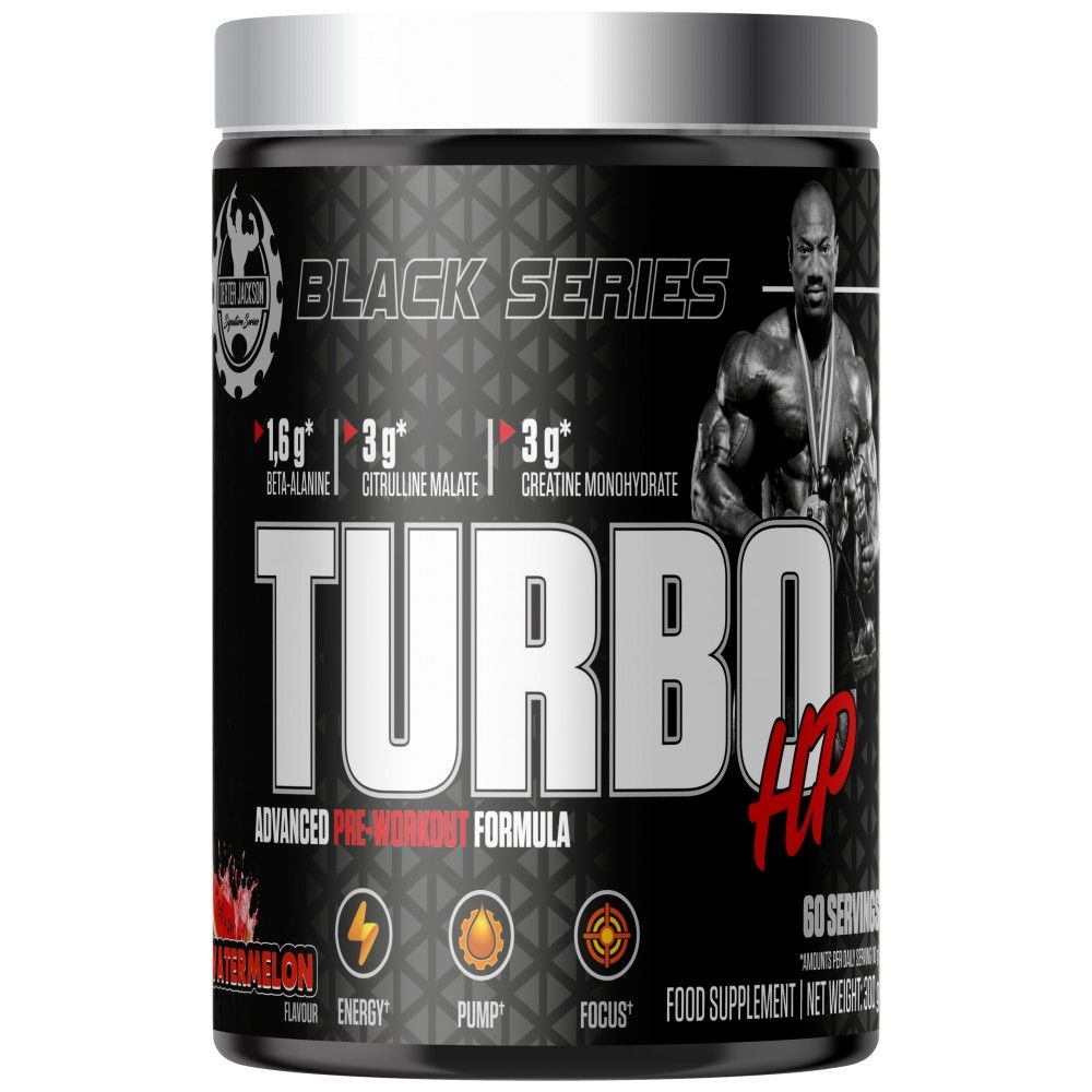Série noire | Turbo HP Advanced Pre-Workout Formula - 300 grammes