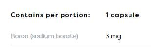 Bore 3 mg - 120 capsules
