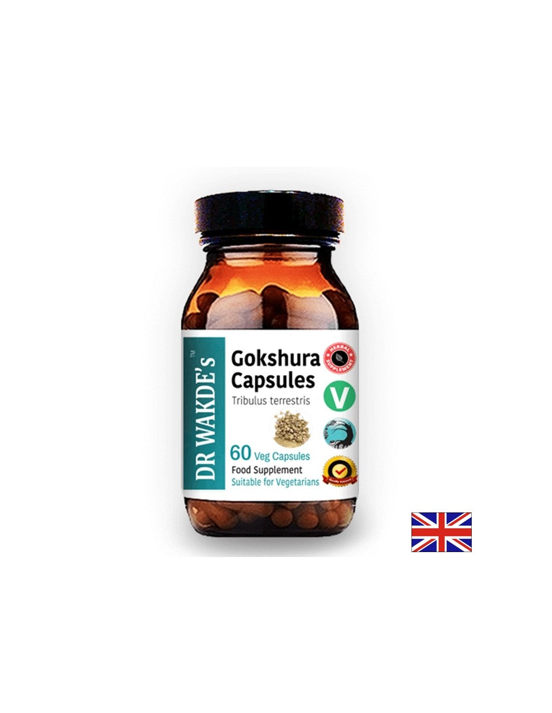 Énergie et libido - Gokshura (Gokshura, Tribulus terrestris), 60 V capsules