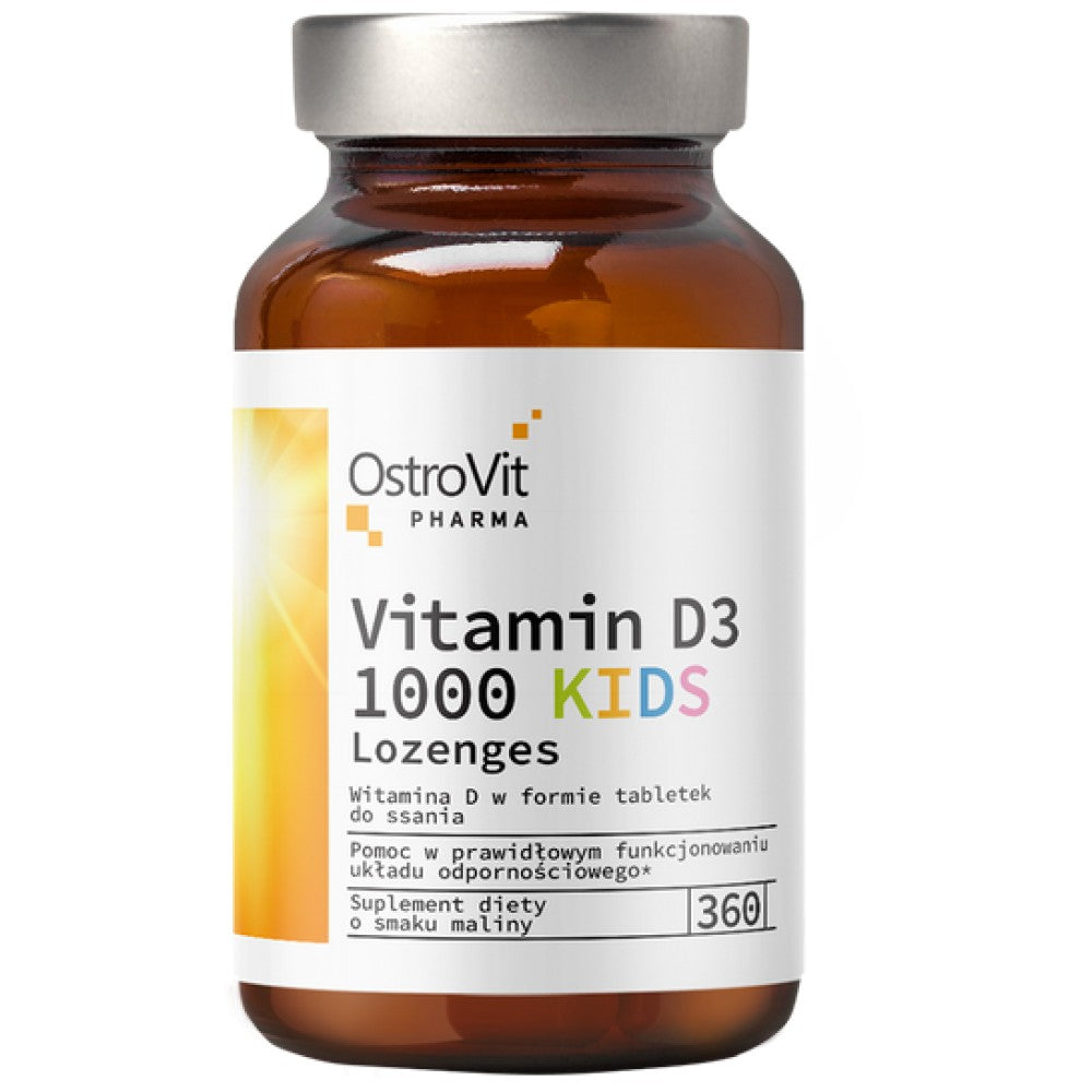 Vitamine D3 1000 enfants | Comprimés de sublinguaux de Lozenges 360
