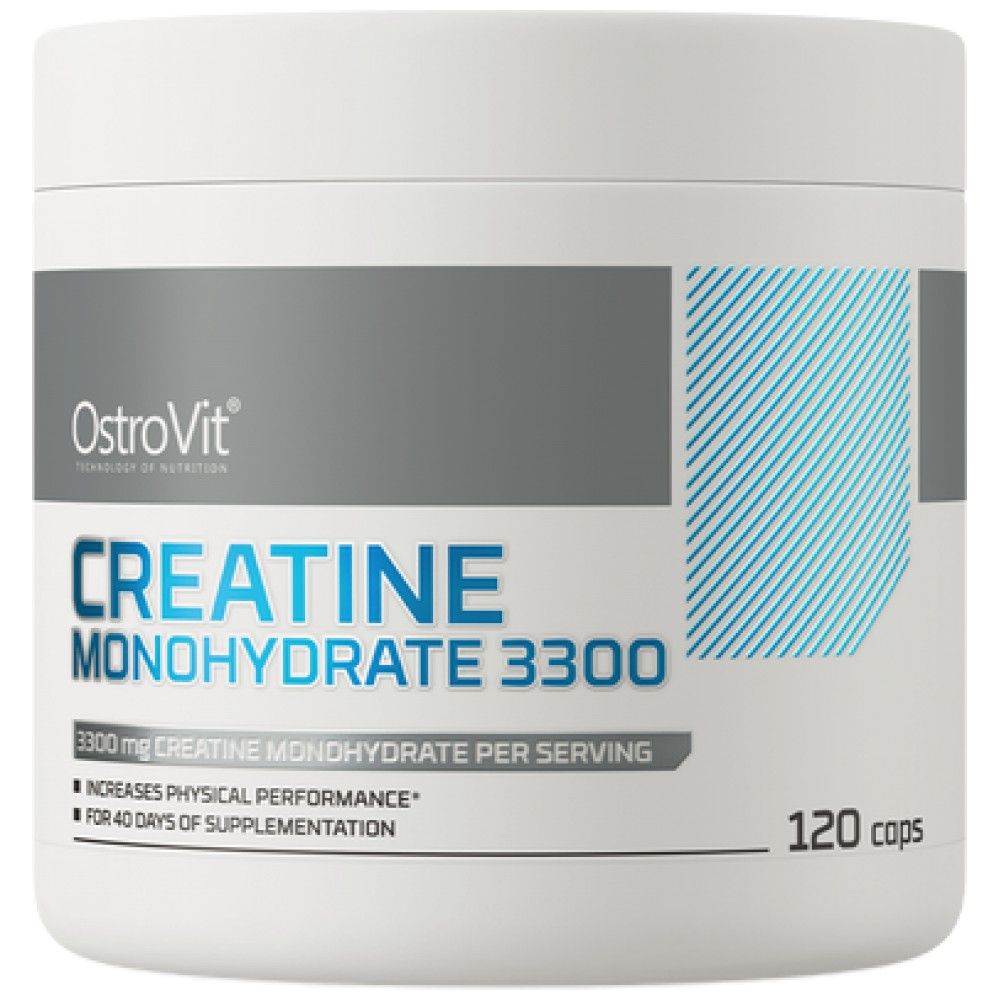 Créatine monohydrate 3300 - 120 capsules