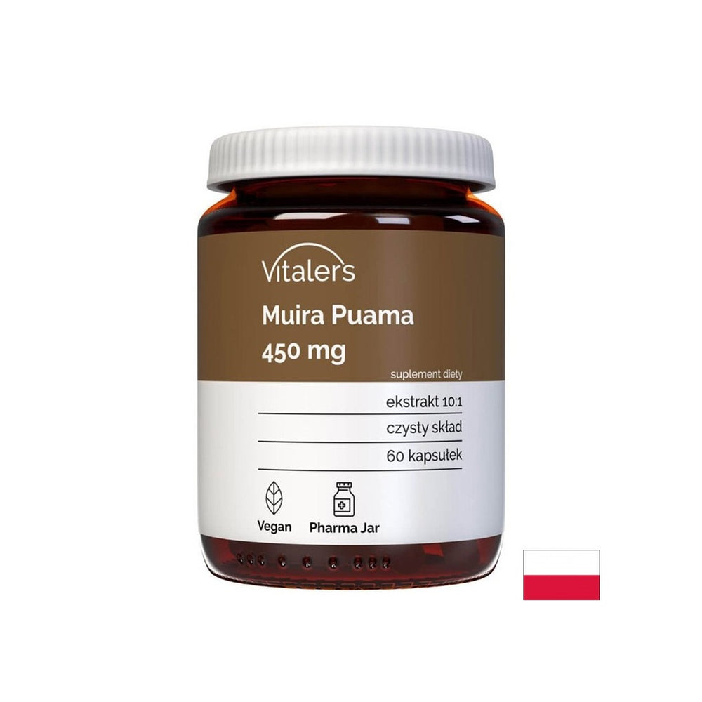 Aphrodisiaque naturel - Muira Puama, 450 mg x 60 capsules