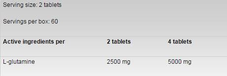Glutamine 1250 - 120 comprimés