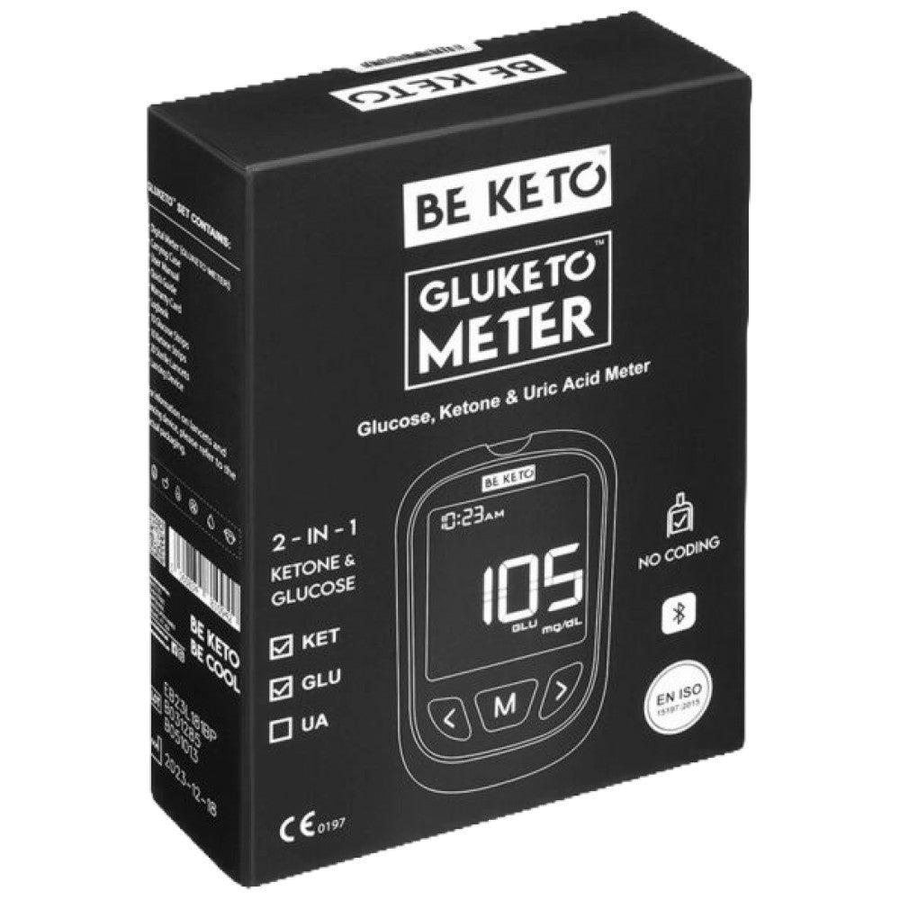 Gluketo Metter - Glucose dans le sang et cétone mètre | Pack de démarrage