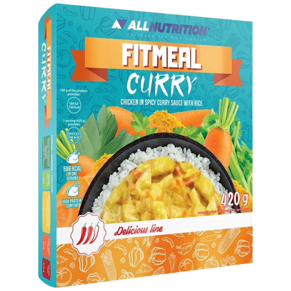 Fitmeal Curry | Read-to-eat High-Protein Meal - 420 grammes