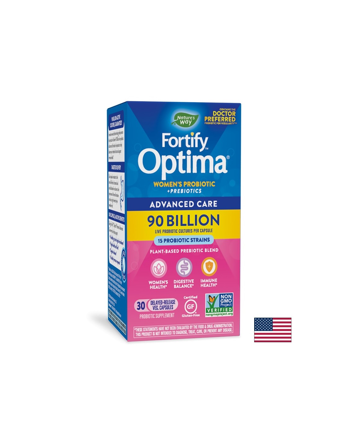 Fortify Optima Femme 90 milliards de probiotiques actifs - 30 capsules