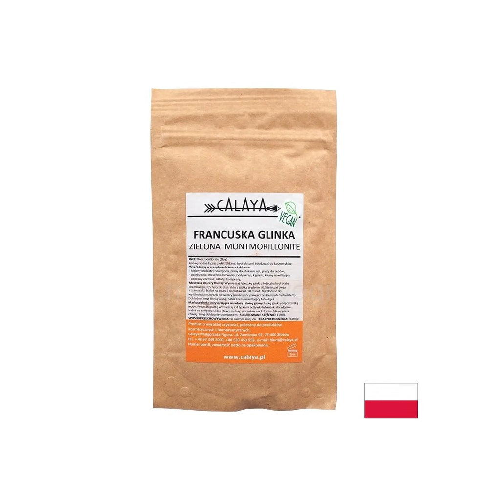 Montmorillonite française Argile verte, 100 g de poudre