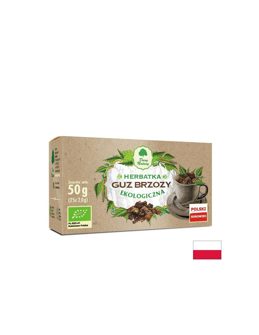 Chaga Chaga et champignons en poudre de bouleau - bio, 25 sacs filtrants