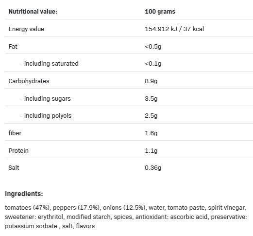 F ** King Delicious Salsa Mexicana - 350 grammes