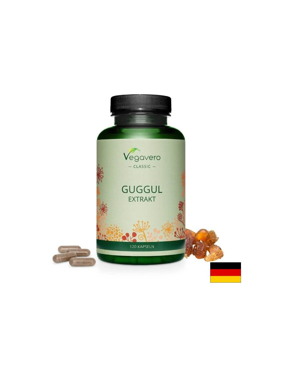 Extrait de Guggul, 120 capsules, 100 % végétalien <tc>Vegavero</tc>