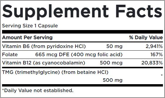 Formule d'homocystéine - 120 capsules
