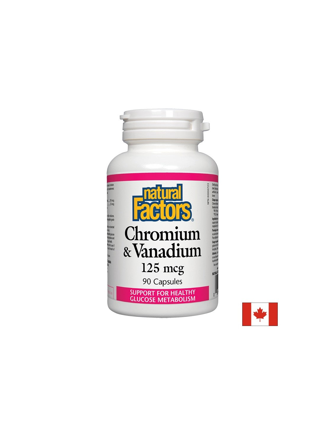 Chrome et vanadium 125 mcg - 90 capsules