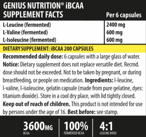 iBCAA - 200 capsules
