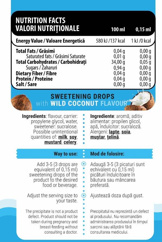 iDROPS/ZERO Calorie Swéacre - 30 ml