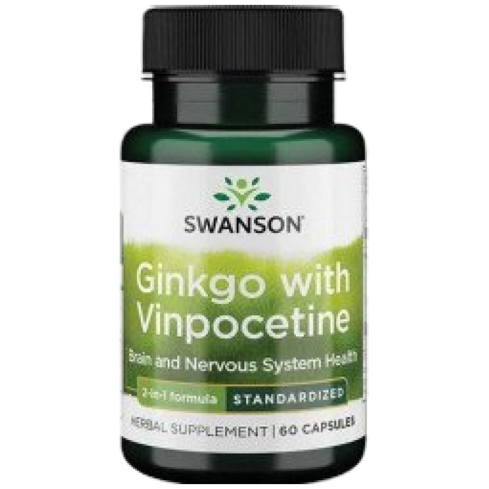 Ginkgo avec vinpocétine (standardisée) 40 mg - 60 capsules
