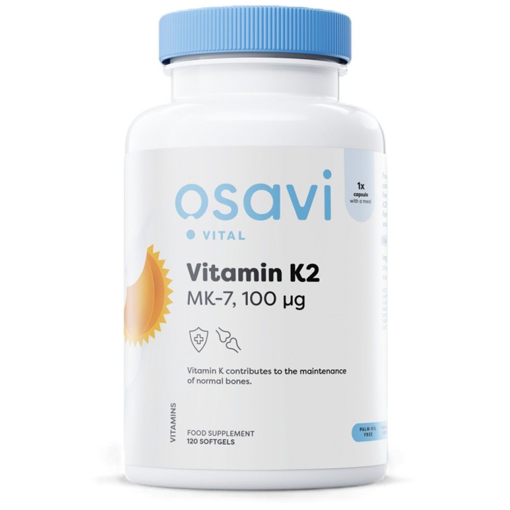 Vitamine K2 MK-7 100 MCG - 120 capsules de gel
