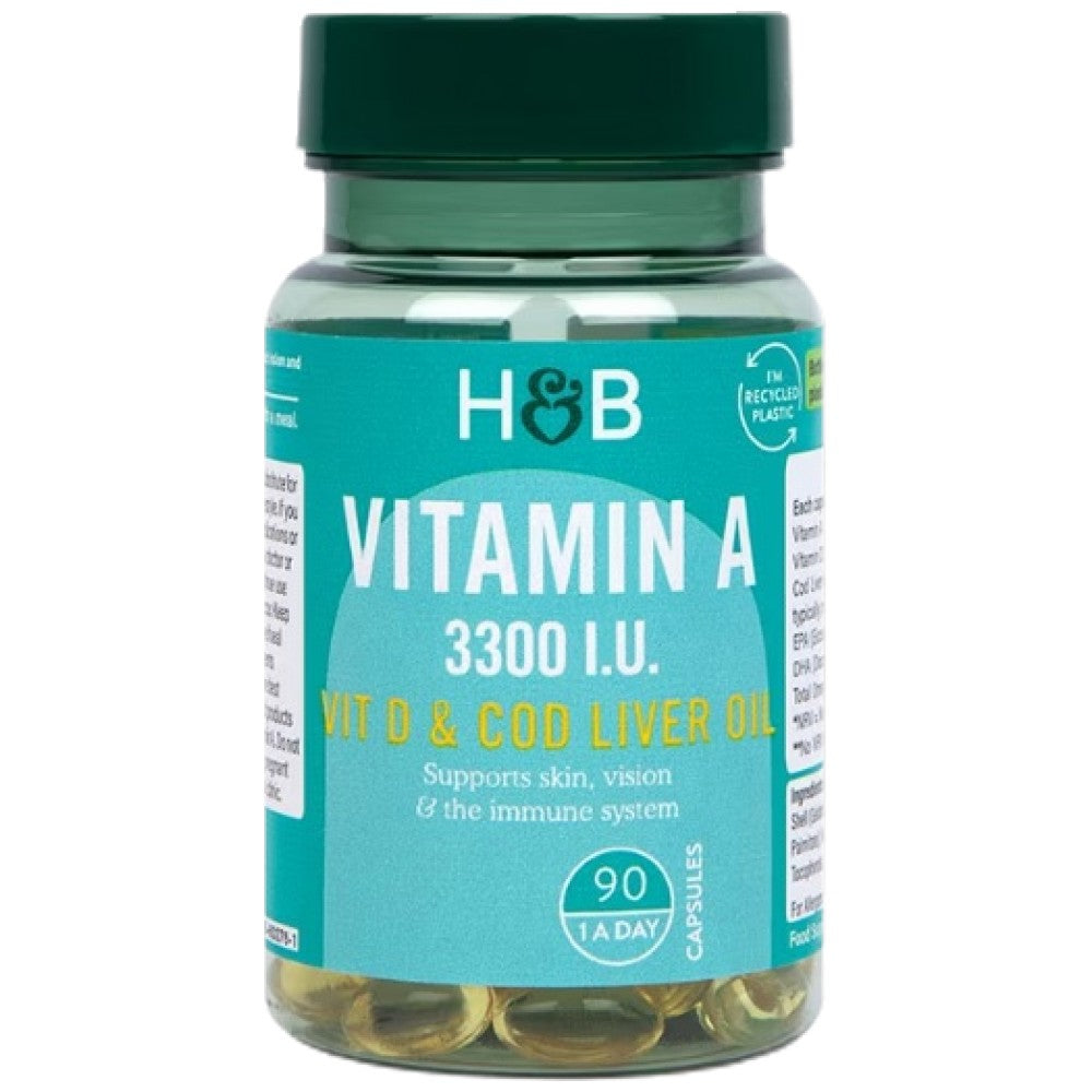 Vitamine A 3300 UI - 90 capsules de gel
