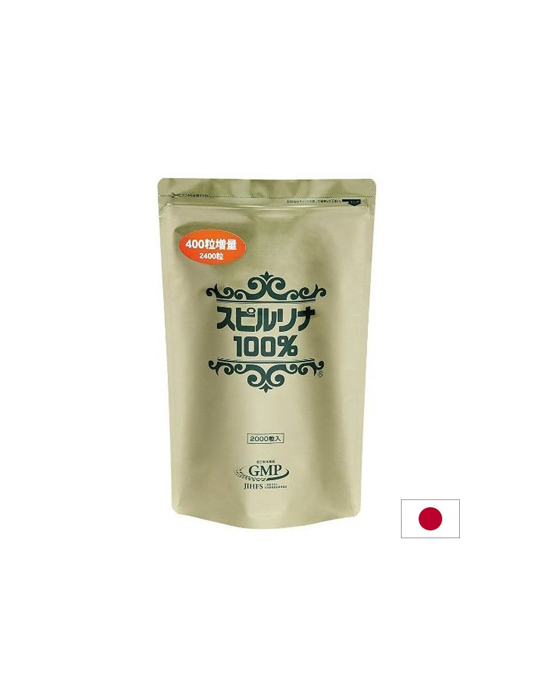 Spiruline japonaise 100% - détoxification et immunité, 2400 comprimés