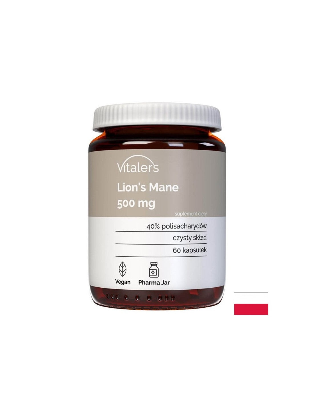 Immunité et fonction du cerveau - Mane de Lion, 500 mg x 60 capsules