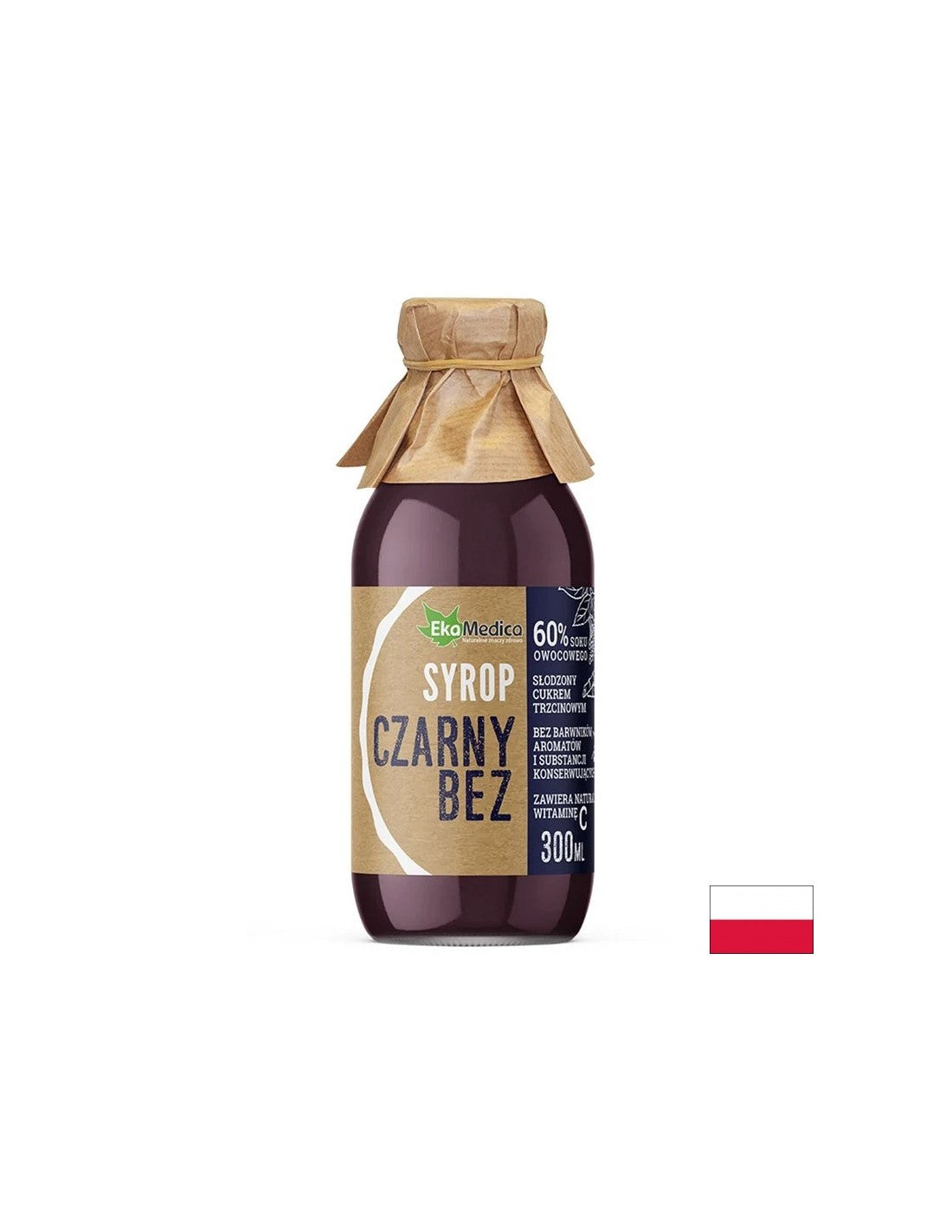 Sirop de sureau avec acerola et Vit naturel. C - Immunité et système respiratoire, 300 ml, 15 doses