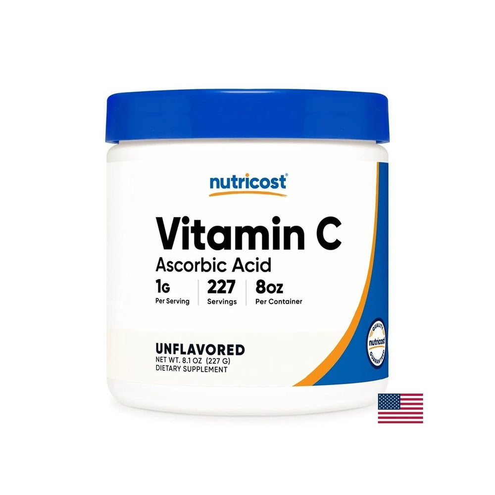 Immunité - Vitamine C (acide L-Ascorbic), 1000 mg x 227 g de poudre
