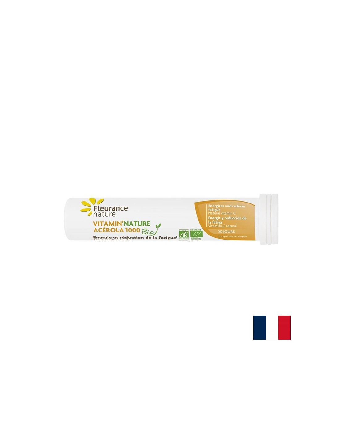 Immunité - Vitamine C (d'Acerola), bio, 1000 mg x 20 pastilles