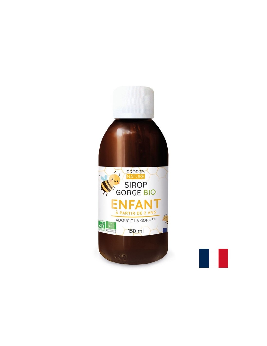 Systèmes immunitaires et respiratoires - Sirop pour les enfants (avec miel, propolis et guimauve), 150 ml
